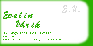 evelin uhrik business card